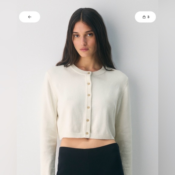 NWT Aritzia cropped cardigan - Picture 4 of 4